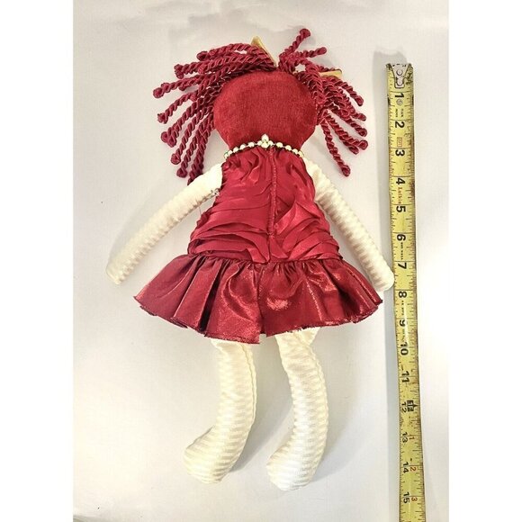 Woof & Poof 2013 Rag Doll Shelf Sitter Red Rosettes Valentines Day - Christmas - Picture 7 of 7